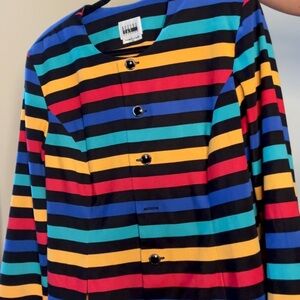 Vintage Multicolor Striped Jacket